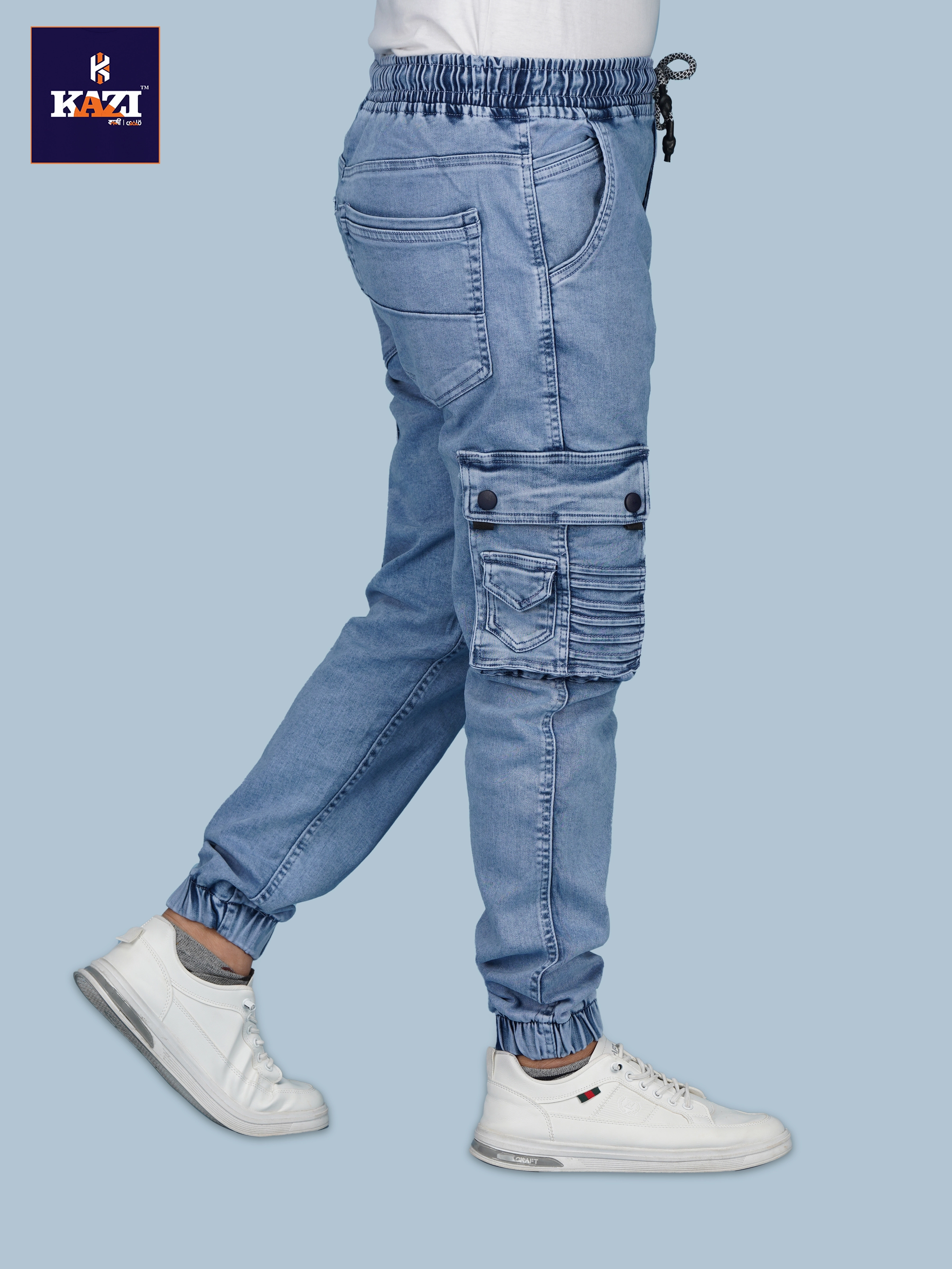 Mens Joggers LIGHT NAVY Kazi DLN-339