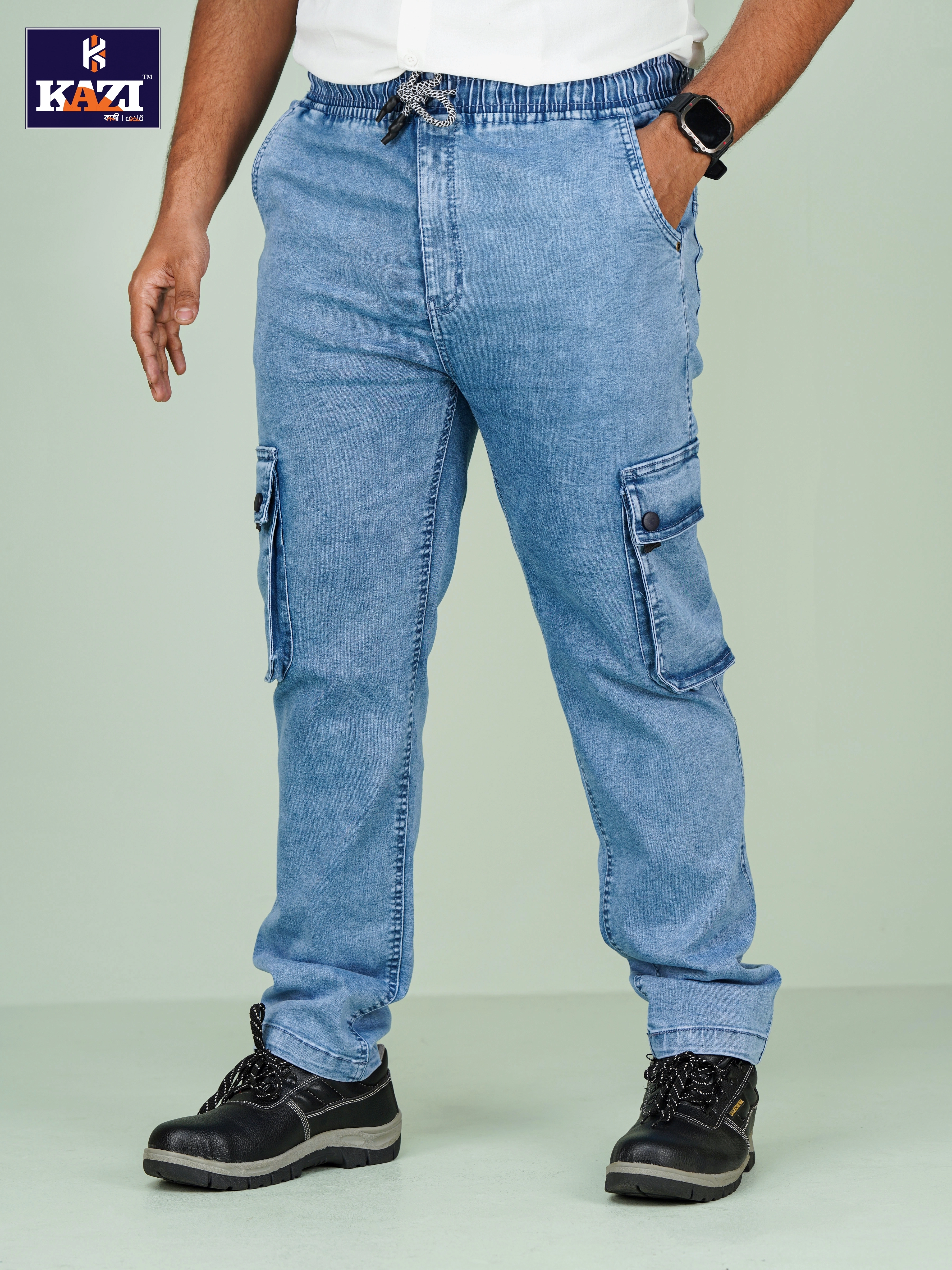 Mens Joggers LIGHT NAVY Kazi DLN-354