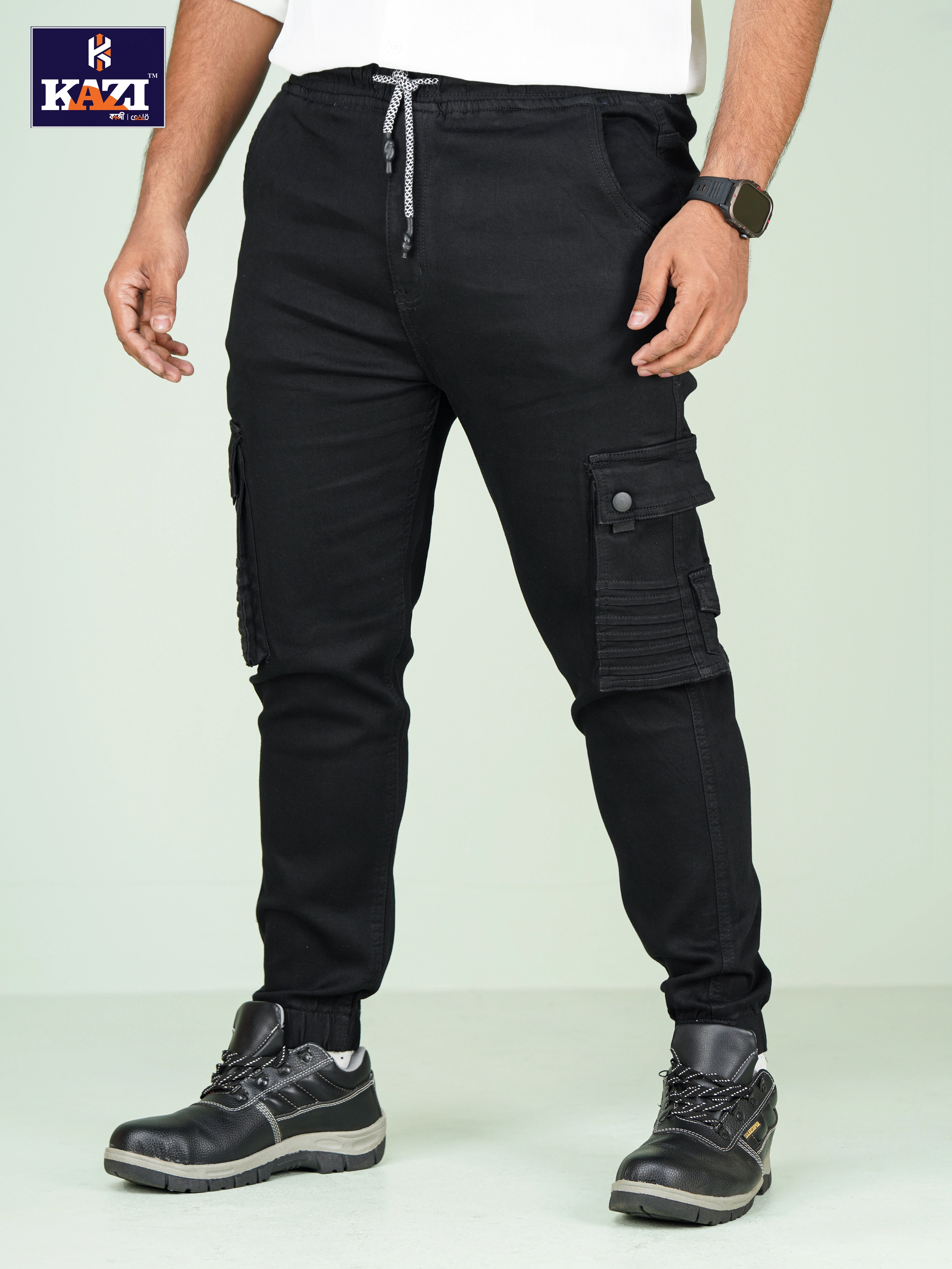 Mens Joggers Z BLACK Kazi DZB-353