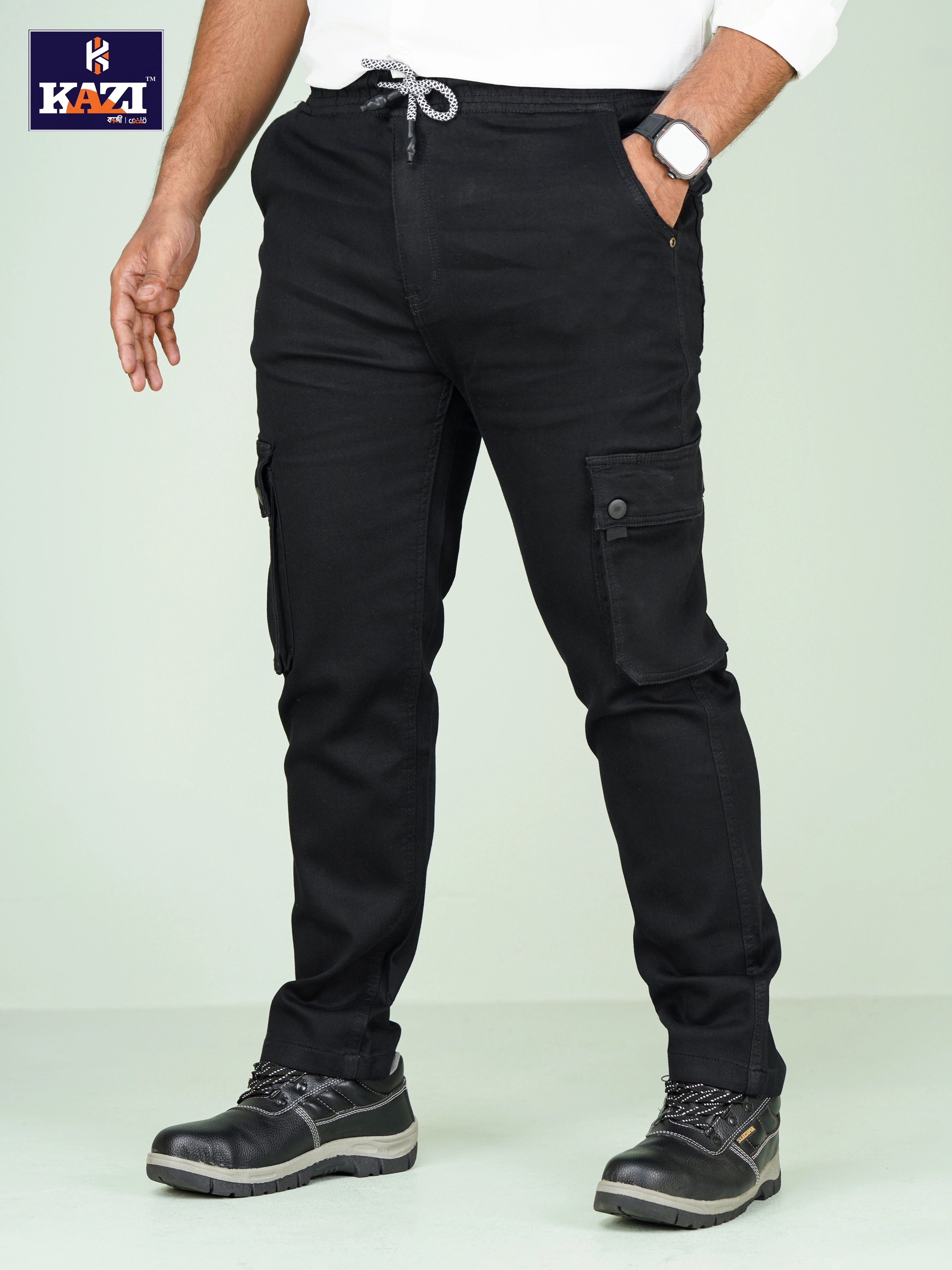 Mens Joggers Z BLACK Kazi DZB-359