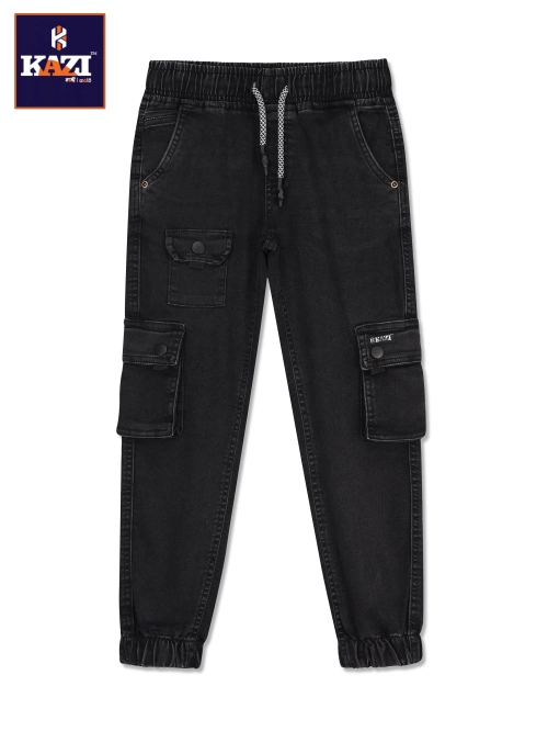 Boy,s Joggers BLACK Kazi BDB-705