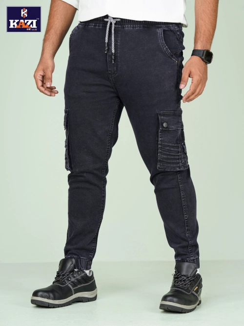 Mens Joggers BLACK Kazi DB-352