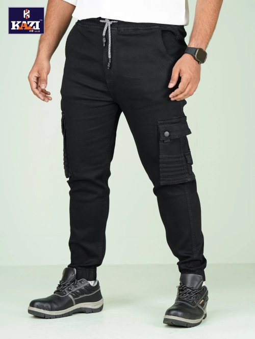 Mens Joggers Z BLACK Kazi DZB-353