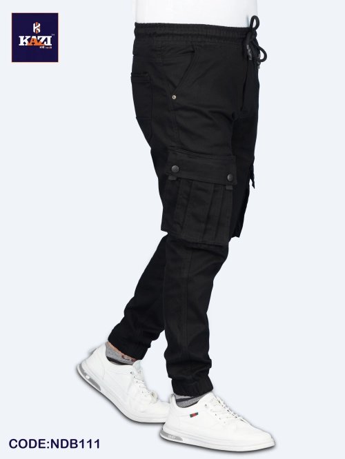 Mens Joggers BLACK Kazi NDB-111