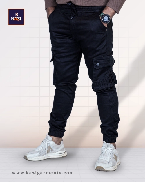 Mens Joggers BLACK Kazi NDB-120